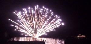 洞爺湖の花火